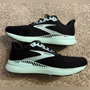Brooks Launch GTS 8 Mens Running Shoes Black Mint Athletic Sneakers Sz 11 B